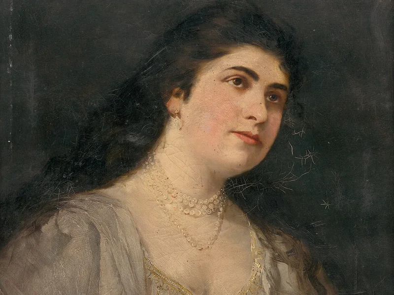 1863-Elisabeth Vilma Lwoff-Parlaghy - Ritratto di una donna